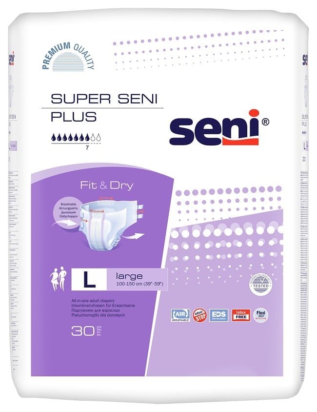 Подгузники Super Seni Plus размер L N30