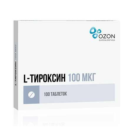 L-Тироксин таб 100мкг N100 Озон