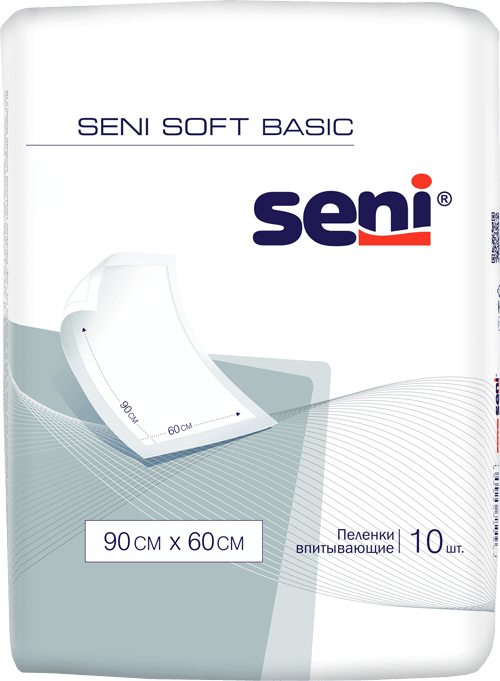 Пеленки Seni Soft Basic 90x60см N10