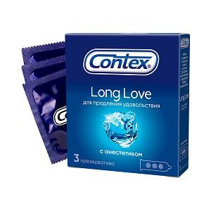 Презервативы Contex Long Love N3 с анестетиком