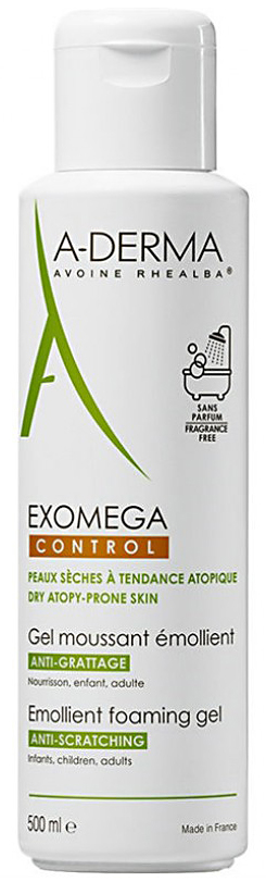 Exomega control гель смягчающий пенящийся для сухой кожи 500мл A-derma (А-Дерма)