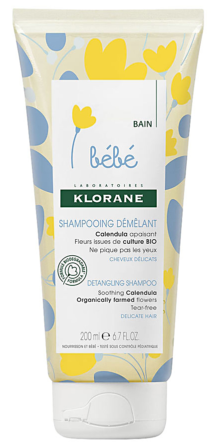Bebe мягкий детский шампунь для легкого расчесывания волос 200мл Klorane (Клоран)