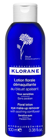 Лосьон для снятия макияжа с глаз с натуральным экстрактом василька 100мл Klorane (Клоран)