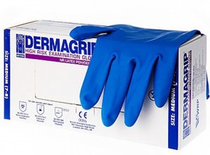 Перчатки нестерил. повышенной прочности N25 размер L Dermagrip High Risk