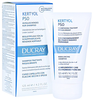 Kertyol P.S.O. шампунь восстанавливающий для устранения шелушения кожи головы 125мл Ducray (Дюкрэ)