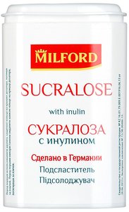 Сахарозаменитель Милфорд сукралоза с инулином таблетки 370 шт.