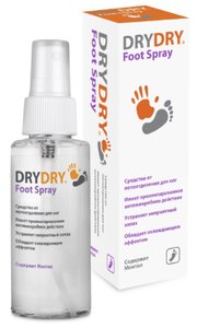 DryDry Foot Spray Средство от потоотделения для ног 100 мл