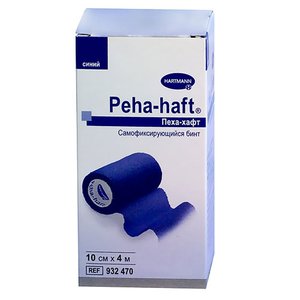 БИНТ PEHA-HAFT когезивный 4м х 10см (синий)