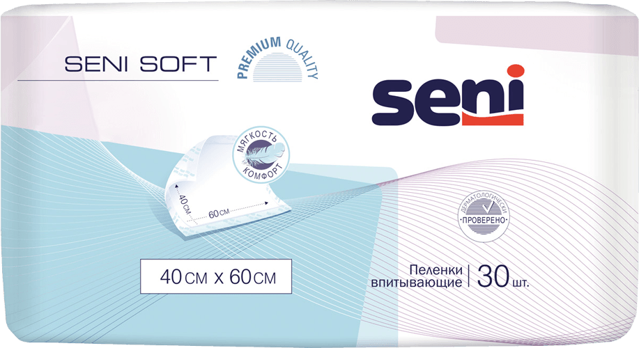 Пеленки Seni Soft 40x60см N30