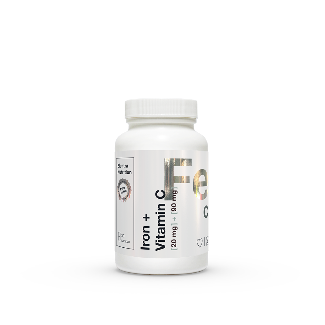 Elentra Nutrition Железо + витамин С капс N60