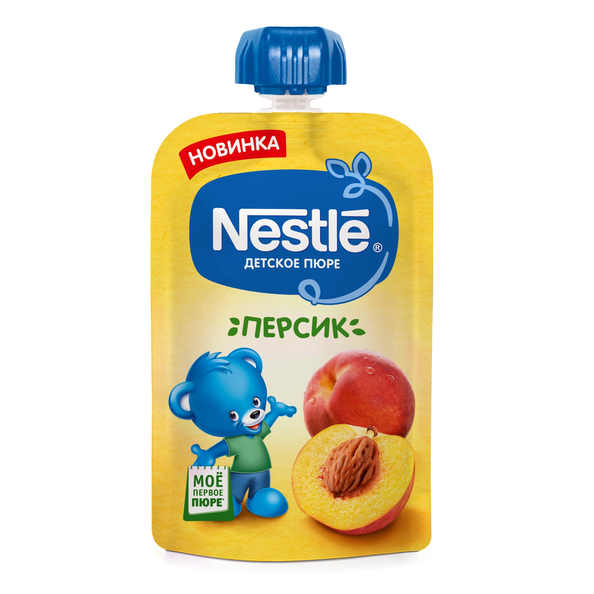 Nestle Персик Пюре с 4мес 90г (Нестле)