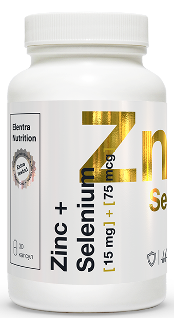 Elentra Nutrition Цинк + селен капс N30