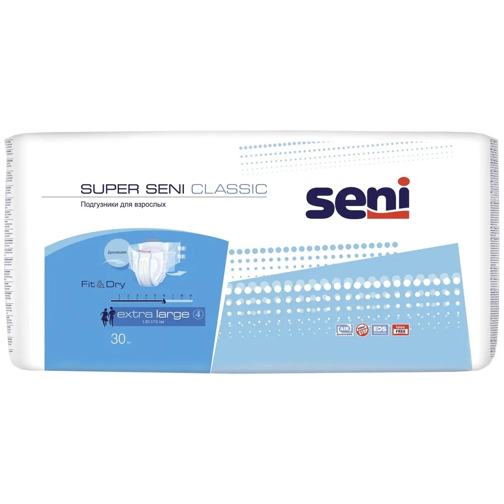 Подгузники Super Seni Classic размер XL N30