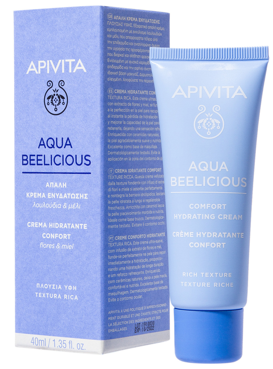 Aqua Beelicious крем-комфорт насыщенной текстурой 40мл Апивита Аква Билишес