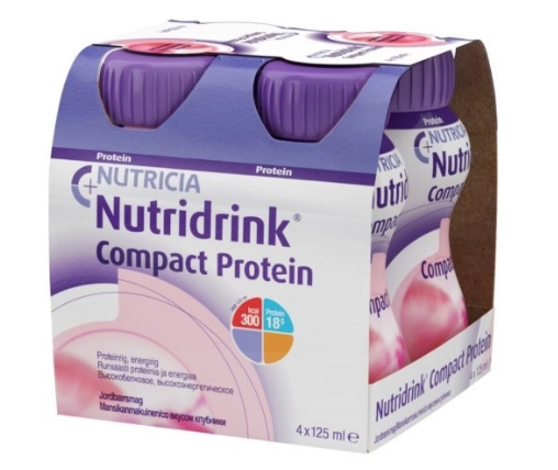 Nutricia Нутридринк компакт протеин клубника банка 125 мл N 4