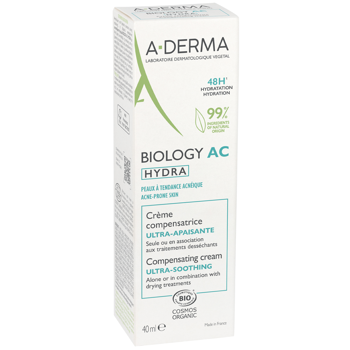 Biology AC Hydra крем восстанавливающий баланс ослабленной кожи 40мл А-Дерма Биолоджи