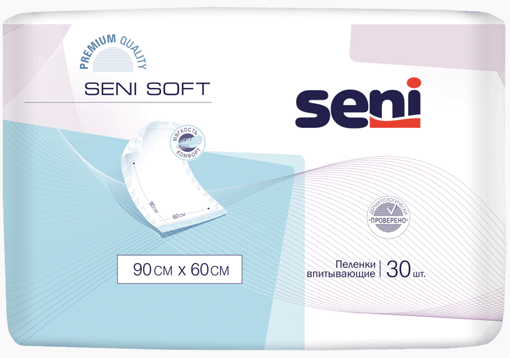 Пеленки Seni Soft 90x60см N30