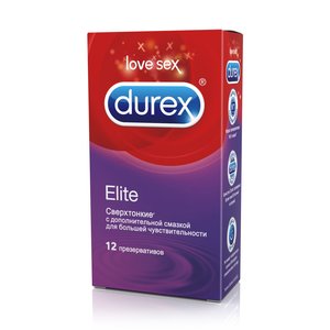 Презервативы Durex Elite N12 с дополнительной смазкой