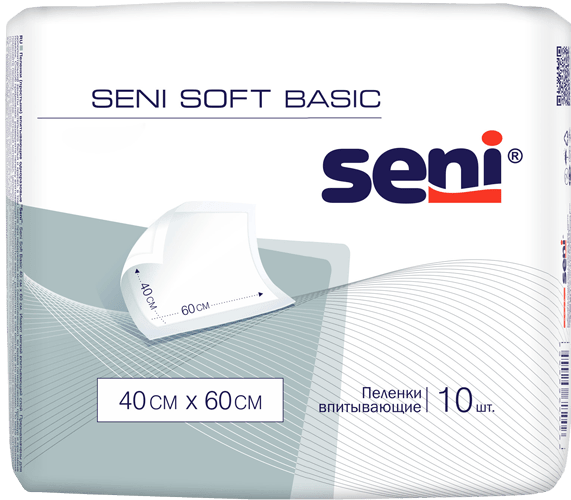 Пеленки Seni Soft Basic 40x60см N10