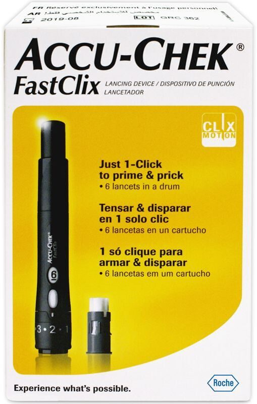 Ручка для прокалывания кожи Accu-Chek FastClix (Акку-Чек ФастКликс) +ланцеты N6
