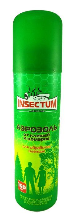 Аэрозоль от клещей и комаров 150мл Insectum