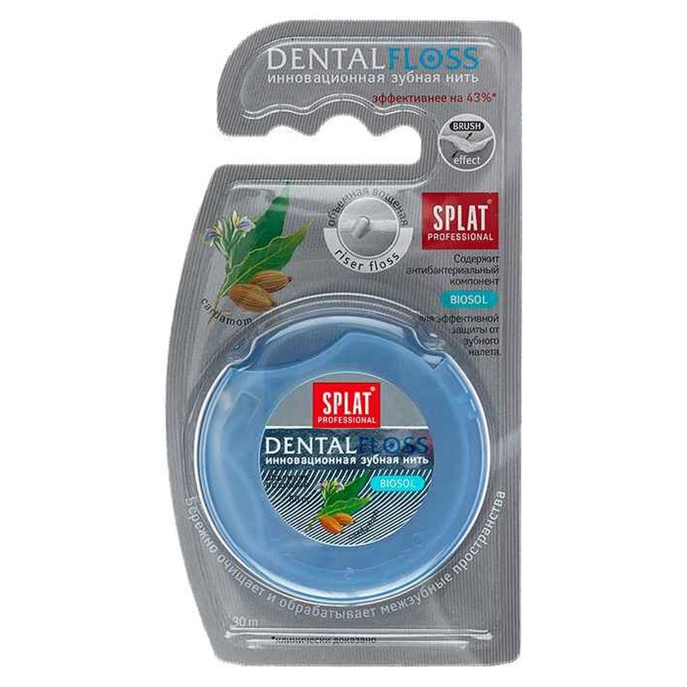 Professional DentalFloss объемная зубная нить Кардамон 30м Сплат