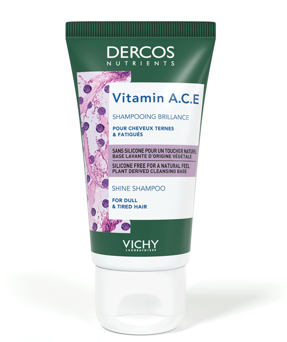 Dercos Nutrients Vitamin A.C.E. шампунь для блеска волос 50мл Vichy (Виши)