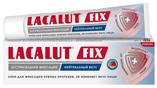 Lacalut Fix крем для фиксации зубных протезов нейтральный вкус 40г