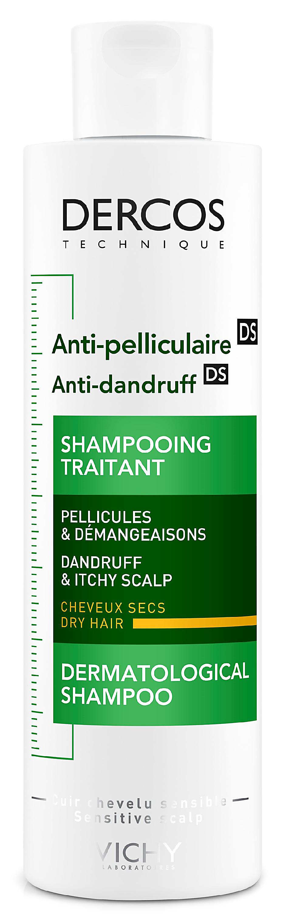 Dercos DS интенсивный шампунь-уход против перхоти для сухой кожи головы 200мл (Виши)