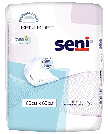Пеленки Seni Soft 60x60см N5